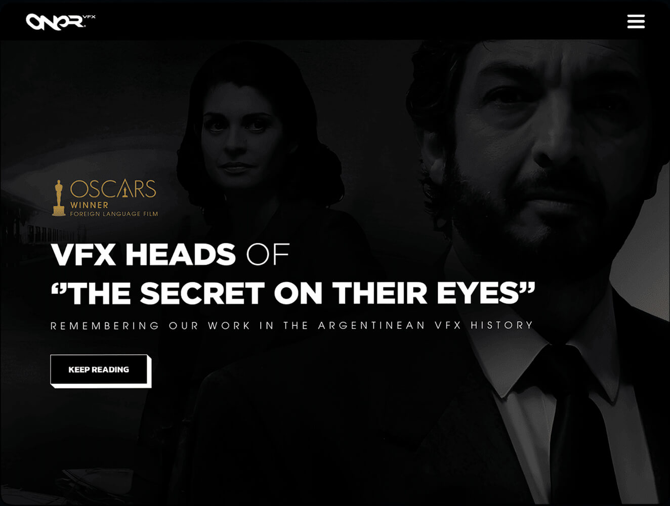 Sitio web ONER VFX