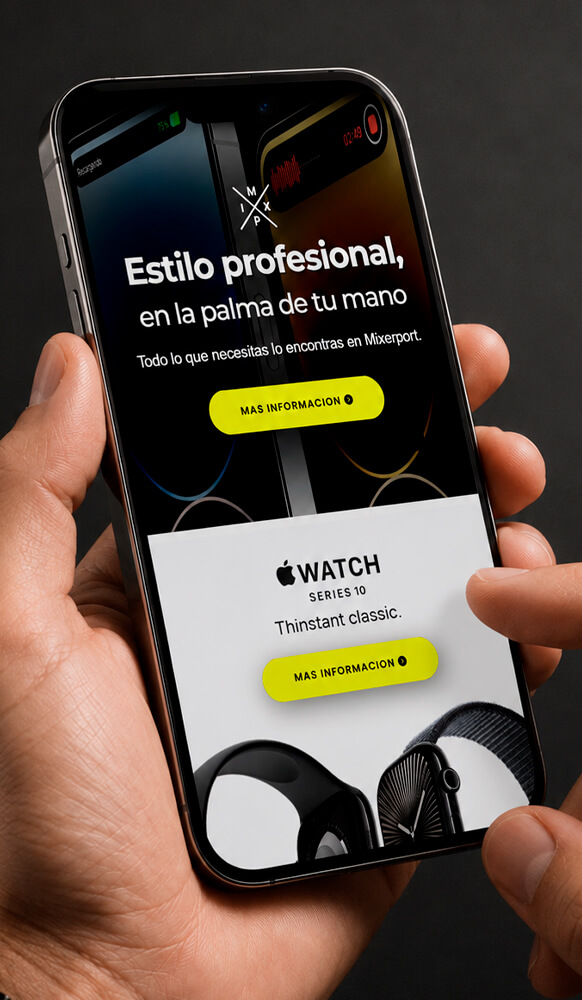 Experiencia mobile Mixxerport