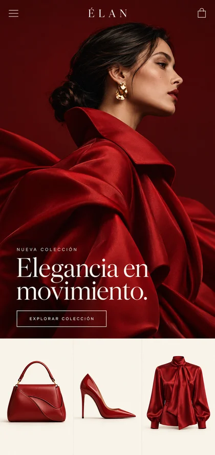 Concepto visual de tienda de moda ÉLAN