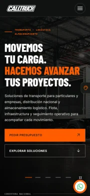 Vista móvil de Calltruck