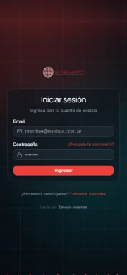 Vista móvil de Exelsia