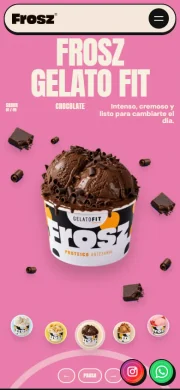 Vista móvil de Frosz × Gelato Fit
