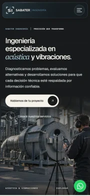 Vista móvil de SABATER Ingeniería