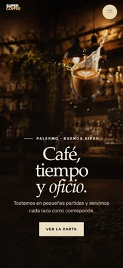 Vista móvil de Supercoffee