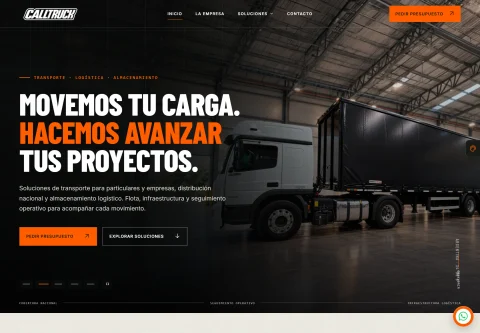Vista de escritorio de Calltruck