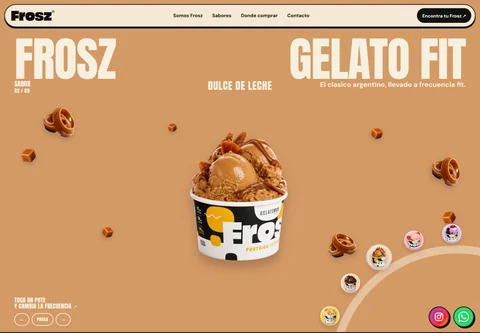 Vista de escritorio de Frosz × Gelato Fit