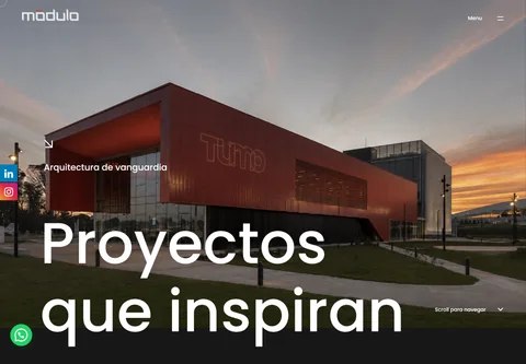 Vista de escritorio de Módulo Arquitectura · GMC