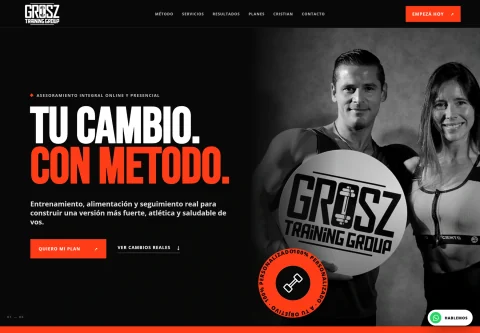 Vista de escritorio de Grosz Training
