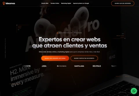 Vista de escritorio de Ideamos Internacional