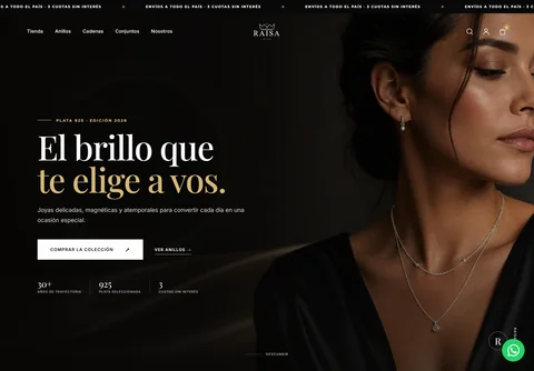 Vista de escritorio de Raisa Joyas